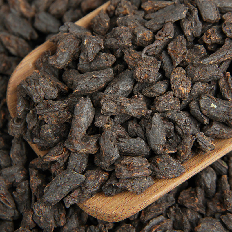 Tea Fossil Sui Yin Zi compressed ripe Pu-erh nuggets from Yunnan