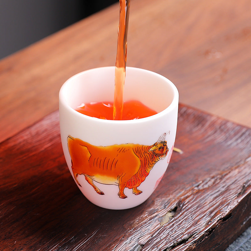 Celestial Bull Mutton Fat Jade Master Tasting Cup - 100ml