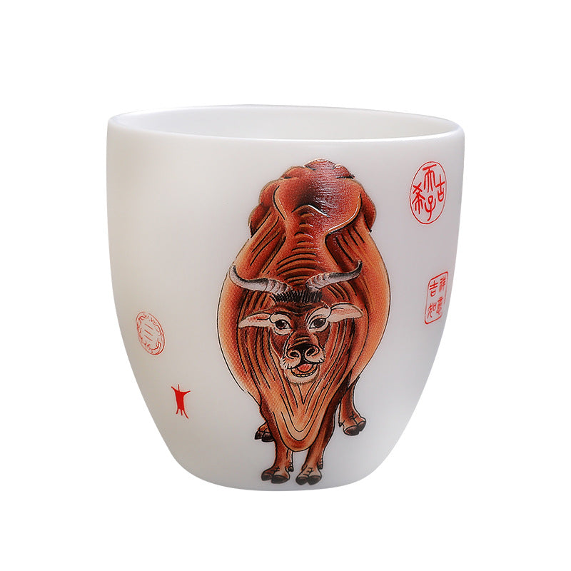 Celestial Bull Mutton Fat Jade Master Tasting Cup - 100ml
