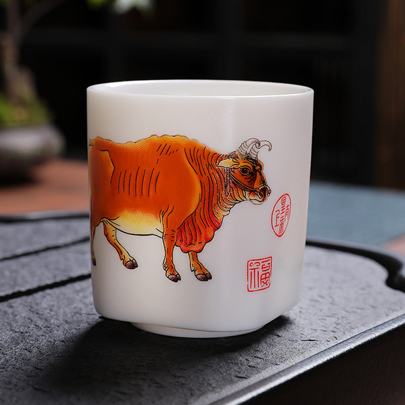 Celestial Bull Mutton Fat Jade Master Tasting Cup - 100ml