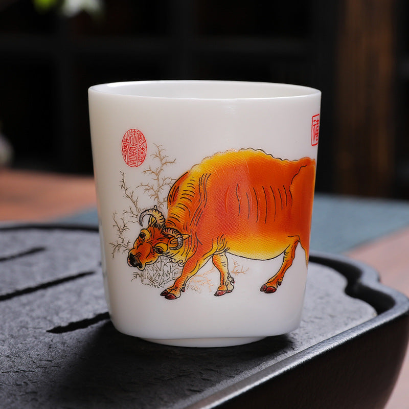 Celestial Bull Mutton Fat Jade Master Tasting Cup - 100ml