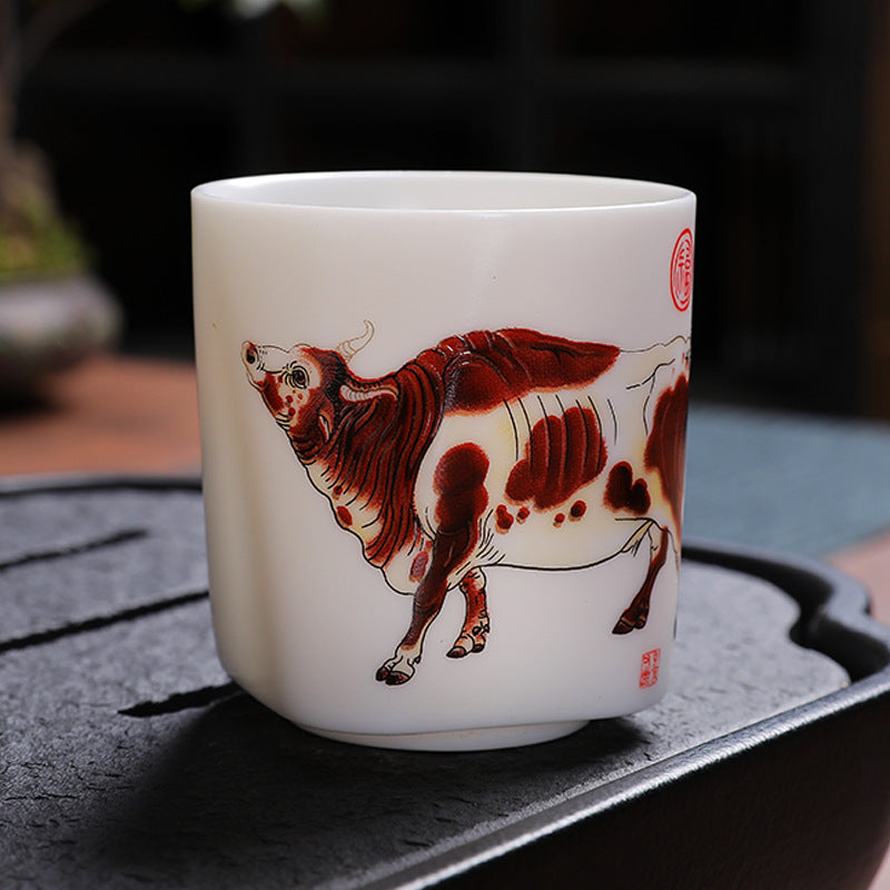 Celestial Bull Mutton Fat Jade Master Tasting Cup - 100ml