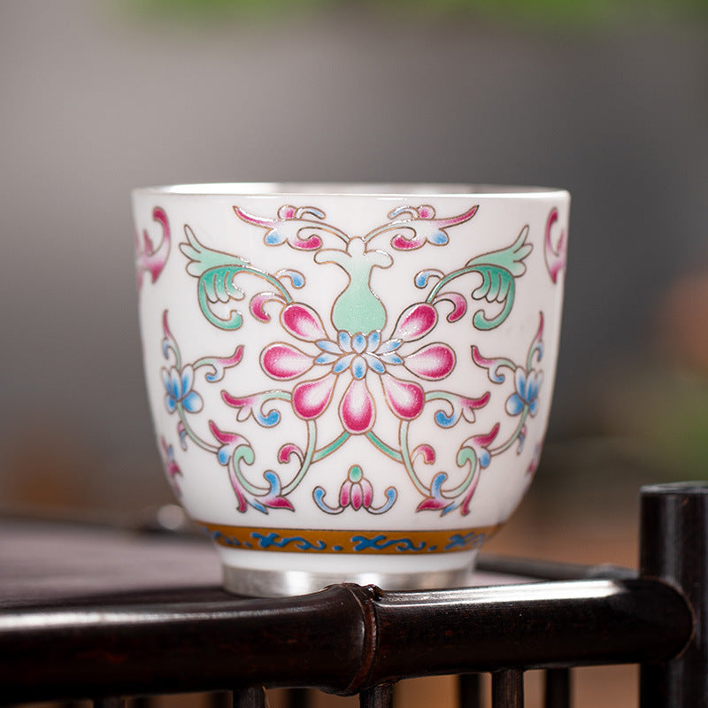 Hand-Painted Enamel Master Tasting Cup - 80ml