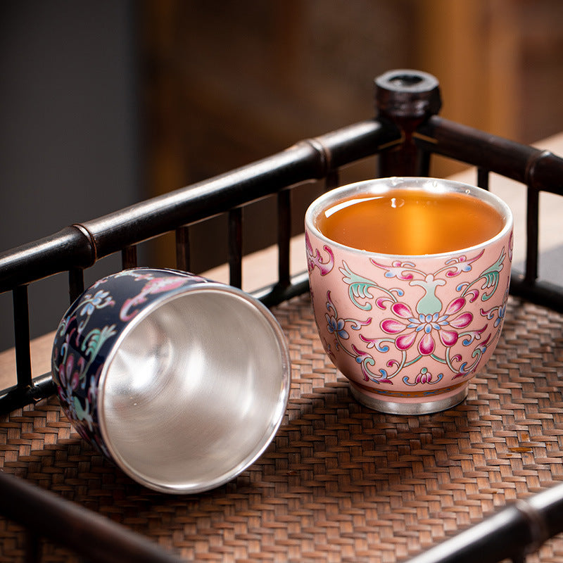 Hand-Painted Enamel Master Tasting Cup - 80ml