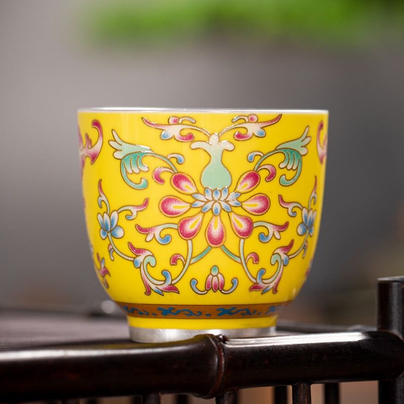 Hand-Painted Enamel Master Tasting Cup - 80ml