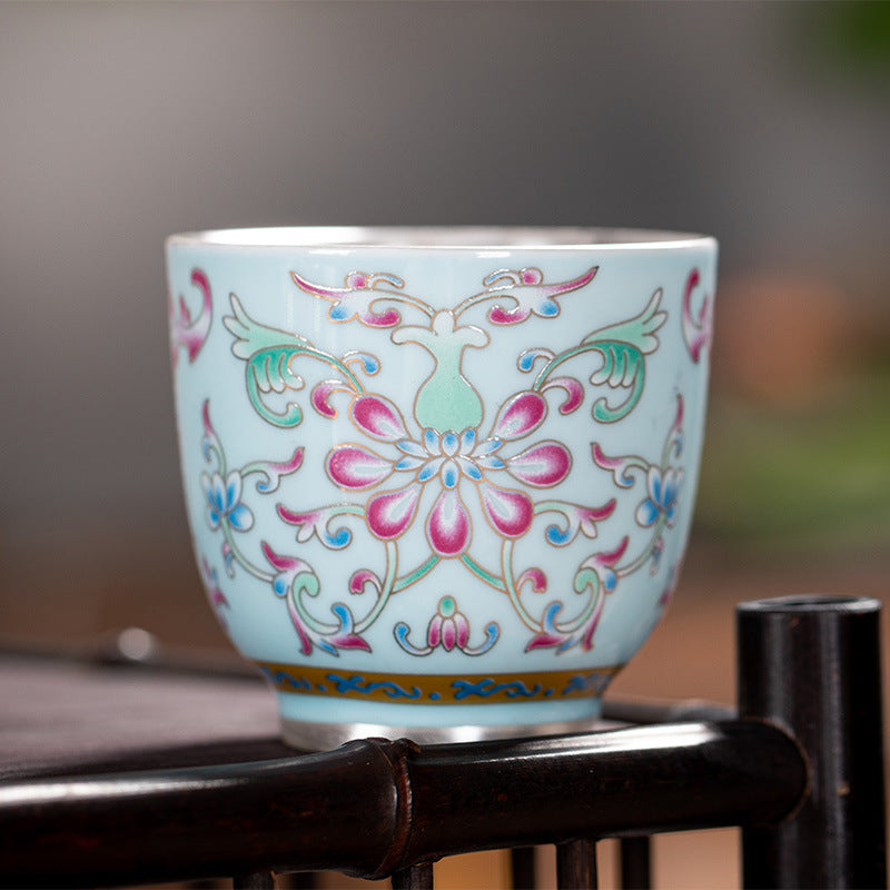 Hand-Painted Enamel Master Tasting Cup - 80ml