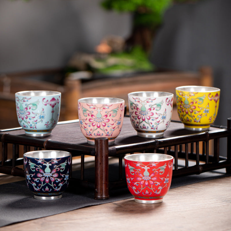 Hand-Painted Enamel Master Tasting Cup - 80ml