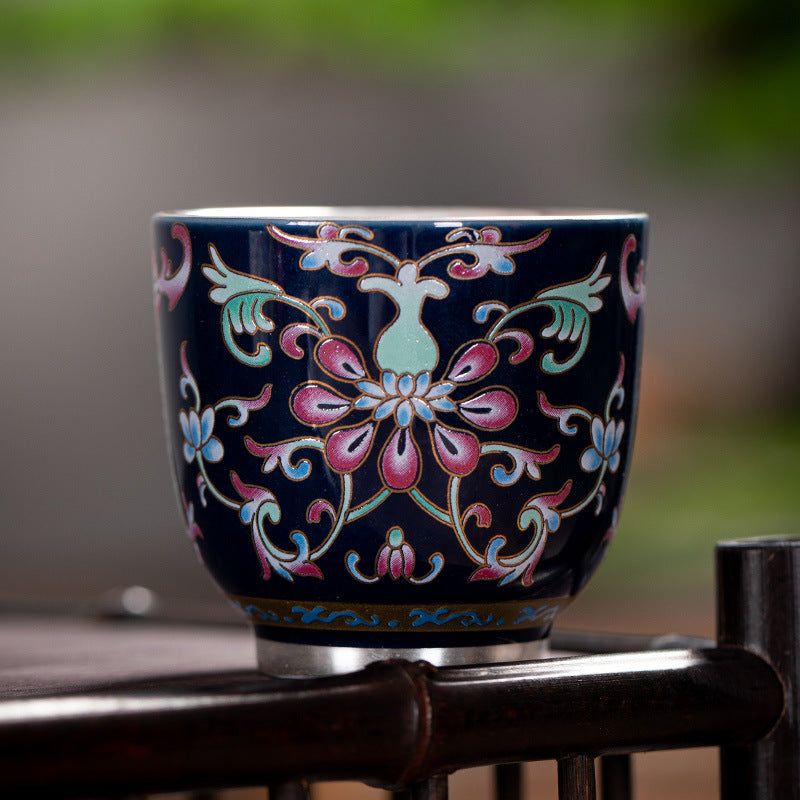 Hand-Painted Enamel Master Tasting Cup - 80ml