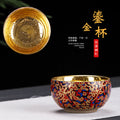 Dehua Urushi Lacquer & Gilded Silver Master Tasting Cup - 90ml