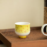 Authentic Rock Mineral White Tulip Yuanrong Anti-Scald Master Teacup - 85ml Gongfu Cup