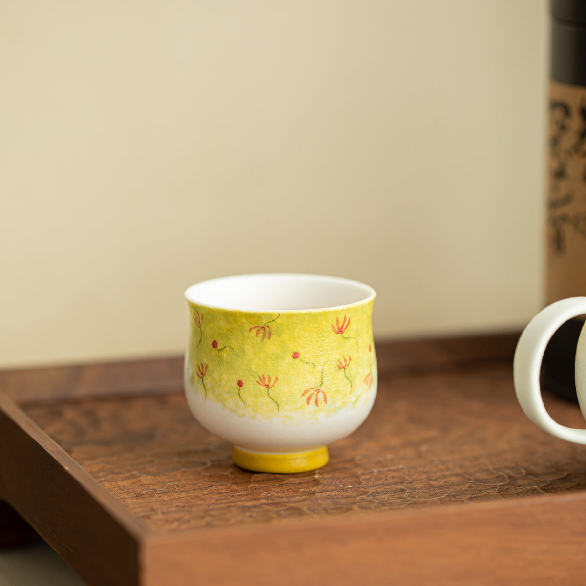 Authentic Rock Mineral White Tulip Yuanrong Anti-Scald Master Teacup - 85ml Gongfu Cup