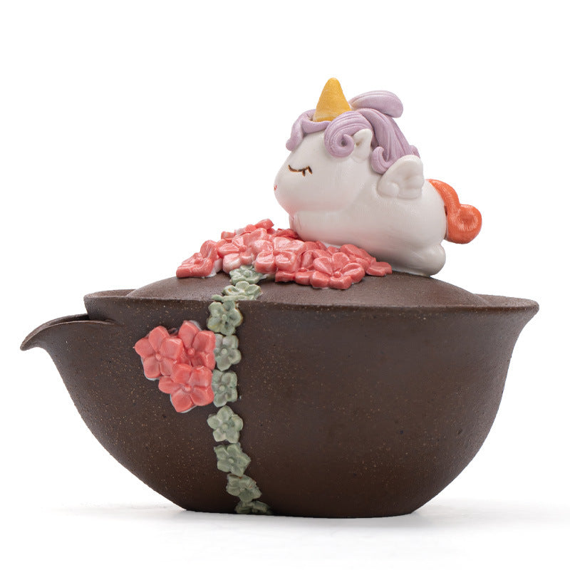 Authentic Wood-Fired Sleeping Steed Gourd Baoping Teapot - 175ml Luxury Gift Box