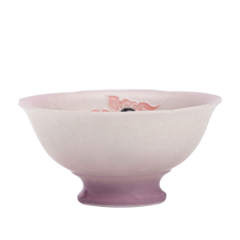 Authentic Rock Mineral White Chrysanthemum Butterfly Ripple Master Teacup - 80ml Gongfu Cup