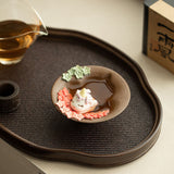 Authentic Wood-Fired Sleeping Steed in Floral Stream Master Teacup - 85ml Gift Box Suite