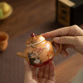Authentic Wood-Fired Style Playful Cat Ningxiang Ceramic Teapot - 180ml Anti-Scald Gongfu Pot