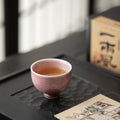 Authentic Jingdezhen Crystalline Flambé Pink Ceramic Master Teacup - 80ml Gongfu Cup