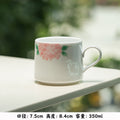 Authentic Jingdezhen Linglong Pierced Rice-Grain Openwork Ceramic Mug - 320ml Office Cup