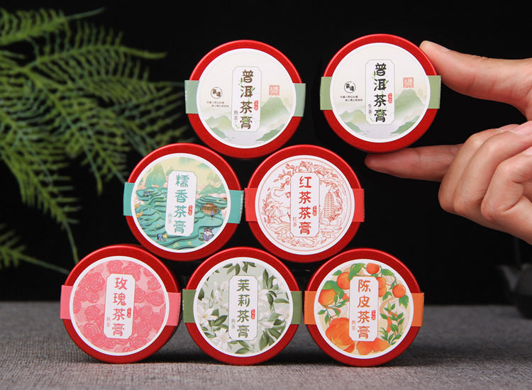 Seven-style Yunnan tea paste gift tins 茶膏 40g instant tea concentrate