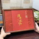 Zhangping Shui Xian Oolong Tea Luxury Gift Box – Floral Fujian Compressed Tea Cakes with Orchid Aroma and Twin-Tin Presentation
